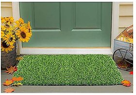 De Gardenia Artificial Grass Mat for Outdoor Balcony Dxc3xa9cor| (12x18 Inch)| Green Lawn Floor Carpet Living Room|Home and Kitchen Floor Mat|Outdoor Carpet Waterproof (Natural Green) Artificial Grass