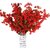 De Gardenia Artificial Bougainvillea Sticks - Set of 2 | Home and Office Dxc3xa9cor Perfect for Christmas Decoration and Craft Wedding Centerpiece (42 inches) (Red)