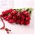 De Gardenia Artificial Tulip Flower Sticks 13.5 Inch Tall Faux Red Tulips for Vase Arrangements Home Decor and Special Occasions (Vase Not Included)