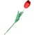 De Gardenia Artificial Tulip Flower Sticks 13.5 Inch Tall Faux Red Tulips for Vase Arrangements Home Decor and Special Occasions (Vase Not Included)