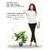 De Gardenia Artificial Magnolia Plant - 18 cm White Flowers with Black Pot Green Leaves - Tabletop Home and Office Decor