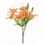 De Gardenia Artificial Real Touch Lilies Flower Bunch for Dxc3xa9cor - 55 cm Tall 9 Heads Orange - Faux Floral Arrangement for Home Office and Event Decoration (Pack of 5)