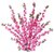 De Gardenia 5 PCS Artificial Peach Blossom Bouquet 49 Inch Silk Faux Flowers for Home Wedding and Vase Decoration (Dark Pink)