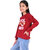 Kid Kupboard Cotton Girls Sweatshirt, Maroon, Full-Sleeves, 9-10 Years KIDS7256
