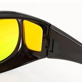 Yellow Fashion Unisex HD Yellow Lens Sunglasses Night Vision Glasses Car Driving Driver Goggles Yellow