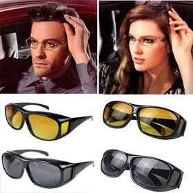 WST Multi-Function Sunglasses Night Vision Goggles Protective Cover Sand Mirror HD Vision Wrap Around