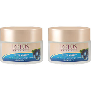 Lotus Herbals Nutranite Skin Renewal Nutritive Night Cream For All Skin Types 50G ( Pack Of 2 ) Lotus Herbals Nutranite Skin Renewal Nutritive Night Cream For All Skin Types 50G ( Pack Of 2 )