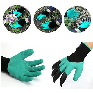                       Gardener gloves with claws for easy sowing                                              