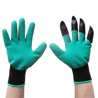 Gardening gloves with 4 claws for digging, raking and planting Gardening gloves with 4 claws for digging, raking and planting