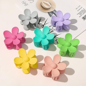 Flower Hair Clip Daisy Hair Clip Large Claw Solid Color Hair Claw For Girls