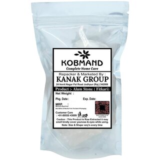 KOBMAND Alum Stone (Fitkari) 200 g  Pure  Natural Phitkari Alam Stone for Water Purification, Shaving, Skin Care
