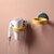 Professional Wall-Mounted Hair Dryer Storage Shelf, Stainless Steel Material, Silicone Pad to Prevent Scratches