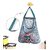 1 Pc Reusable Double Layer Pockets Mesh Bag for Fruits and Vegetables Storage Bags for Fridge/Refrigerator Bags/Pouches for Accessories (30 x 40 cm)