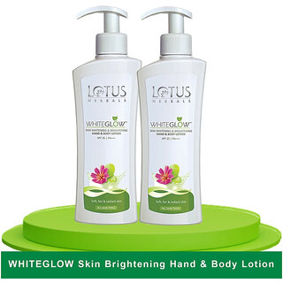Lotus Herbals Whiteglow Hand Body Lotion Spf-25 270Ml ( Pack Of 2 ) Lotus Herbals Whiteglow Hand Body Lotion Spf-25 270Ml ( Pack Of 2 )
