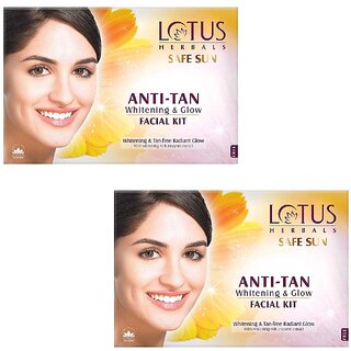 Lotus Herbals Safe Sun Anti Tan Kit Single Facial Kit 40G ( Pack Of 2 ) Lotus Herbals Safe Sun Anti Tan Kit Single Facial Kit 40G ( Pack Of 2 )