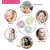 Altegic Shower Cap for Women Bath Shower Clear Hair Cover Bathing Elastic Free-Size Reusable for Homes Spas Salons