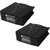 Aronkart Parachute Quilted Shirt Cover Wardrobe Cloth Organizer Shirts and Clothing Organizer (Pack of 2 Black)