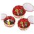 Aronkart 3-PCS Round Shape Makeup Organizer  Jewellery Organize  Storage Box Multi-Purpose Used Vanity Boxes