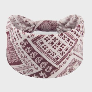Boho Flower Print Headbands Women Wide Twist Knotted Head Bands Elastic Non-Slip Hair Bands Vintage Yoga Head Wraps Turbans