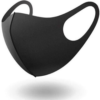 3pcs Reusable Dust Mask Unisex Adjustable and Washable Ice Silk Breathable Protection for Summer, Black 3pcs Reusable Dust Mask Unisex Adjustable and Washable Ice Silk Breathable Protection for Summer, Black