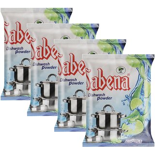                       Sabena With Lime  Aloevera Dishwash Powder 450g Pack of 4                                              