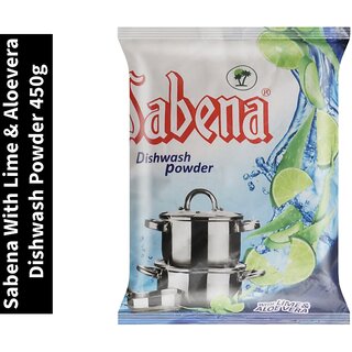 Dishwash Powder Sabena With Lime Aloevera 450g Dishwash Powder Sabena With Lime Aloevera 450g