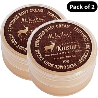 Al Hiba Perfume Body Cream Kasturi (10gm) (Pack of 2) Al Hiba Perfume Body Cream Kasturi (10gm) (Pack of 2)