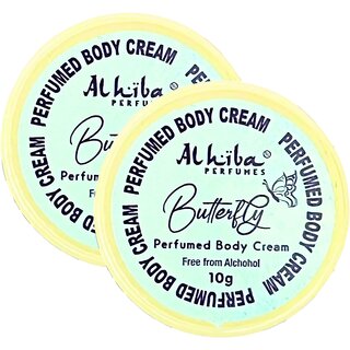                       Al Hiba Butterfly Perfume Body Cream 10g Pack of 2                                              