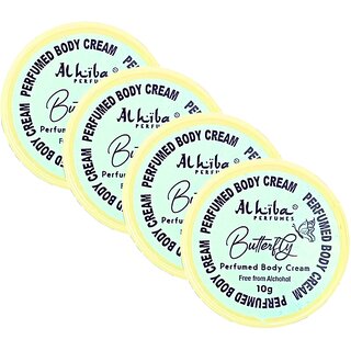Al Hiba Butterfly Perfume Body Cream 10g Pack of 4 Al Hiba Butterfly Perfume Body Cream 10g Pack of 4