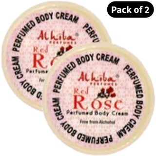 Al Hiba Perfume Body Cream Rose (10gm) (Pack of 2) Al Hiba Perfume Body Cream Rose (10gm) (Pack of 2)