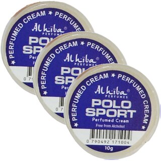 Al Hiba Polo Sport Perfume Body Cream 10g Pack of 3 Al Hiba Polo Sport Perfume Body Cream 10g Pack of 3
