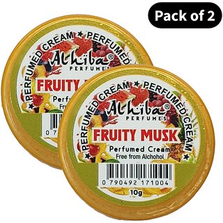 Al Hiba Perfume Body Cream Fruity Musk (10gm) (Pack of 2) Al Hiba Perfume Body Cream Fruity Musk (10gm) (Pack of 2)