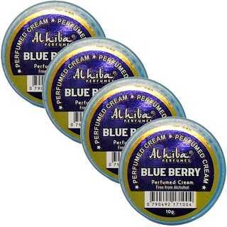 Al Hiba Blue Berry Perfume Body Cream 10g Pack of 4 Al Hiba Blue Berry Perfume Body Cream 10g Pack of 4