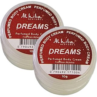Al Hiba Dreams Perfume Body Cream 10g Pack of 2 Al Hiba Dreams Perfume Body Cream 10g Pack of 2