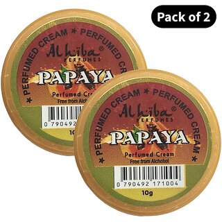 Al Hiba Perfume Body Cream Papaya (10gm) (Pack of 2) Al Hiba Perfume Body Cream Papaya (10gm) (Pack of 2)