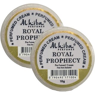 Al Hiba Royal Prophecy Perfume Body Cream 10g Pack of 2 Al Hiba Royal Prophecy Perfume Body Cream 10g Pack of 2