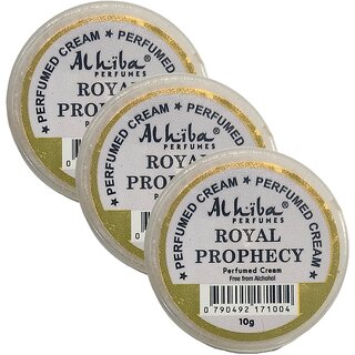 Al Hiba Royal Prophecy Perfume Body Cream 10g Pack of 3 Al Hiba Royal Prophecy Perfume Body Cream 10g Pack of 3