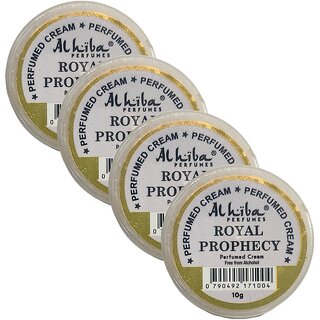 Al Hiba Royal Prophecy Perfume Body Cream 10g Pack of 4 Al Hiba Royal Prophecy Perfume Body Cream 10g Pack of 4