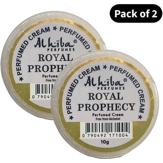 Al Hiba Perfume Body Cream Royal Prophecy (10gm) (Pack of 2) Al Hiba Perfume Body Cream Royal Prophecy (10gm) (Pack of 2)