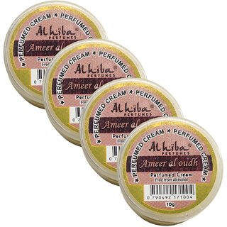 Al Hiba Ameer Al Oudh Perfume Body Cream 10g Pack of 4 Al Hiba Ameer Al Oudh Perfume Body Cream 10g Pack of 4
