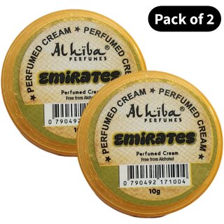                       Al Hiba Perfume Body Cream Emirates (10gm) (Pack of 2)                                              