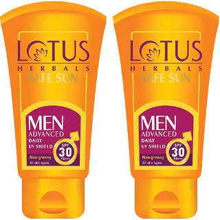 Lotus Herbals Men Daily Uv Sheild Pa Spf30 100g ( Pack Of 3 ) Lotus Herbals Men Daily Uv Sheild Pa Spf30 100g ( Pack Of 3 )