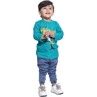 Kid Kupboard Cotton Baby Boys Sweatshirt, Blue, Full-Sleeves, 2-3 Years KIDS7288