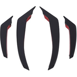 Bumper Spoiler Fins Car Spoiler Canard Front Bumper Spoiler Canards Decorative Aerodynamic Bumper Lip Splitter Fin Trim for Stelvio 2017 and After Set of 4 Bumper Spoiler Fins Car Spoiler Canard Front Bumper Spoiler Canards Decorative Aerodynamic Bumper Lip Splitter Fin Trim for Stelvio 2017 and After Set of 4