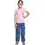 Kid Kupboard Cotton Girls T-Shirt, Pink, Half-Sleeves, 8-9 Years KIDS7312