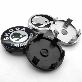                       4pcs/set 56+60mm Car Wheel Hub Center Caps Rim Cover Badge Emblem Stickers Accessories For Skoda Octavia 2 Rapid Fabia Superb Kodiaq                                              