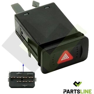                       Hazard Warning Light Button Switch compatible with GOLF IV from 1997 to 2006 - 1J0953235C 1J0953235E                                              