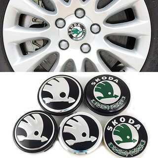                       4pcs/set 56mm 60mm 65mm Car Wheel Center Metal Cap Styling for Fabia Rapid Kodiaq RS Superb Kamiq Octavia A7 Tour Yeti Karoq Logo                                              