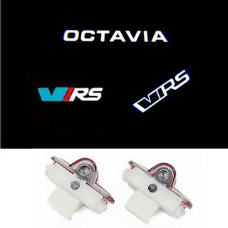 2Pcs/set Car Door Welcome Light LED Ghost Shadow Projector Lamp Auto Accessories For VRS Logo Octavia A5 2006 2007 2008-2013 2Pcs/set Car Door Welcome Light LED Ghost Shadow Projector Lamp Auto Accessories For VRS Logo Octavia A5 2006 2007 2008-2013