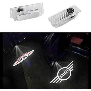 2Pcs/set New LED Light Countryman Car Door Projector Car Welcome Light For Mini Cooper One S JCW R55 R56 R50 R53 R60 F55 F56 2Pcs/set New LED Light Countryman Car Door Projector Car Welcome Light For Mini Cooper One S JCW R55 R56 R50 R53 R60 F55 F56